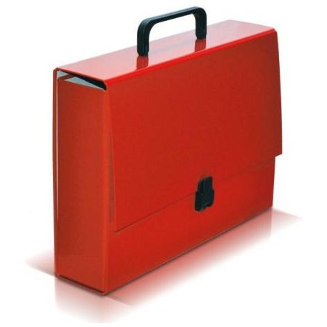 Teczka z rączką VauPe A4/8cm Classic II, Czerwona